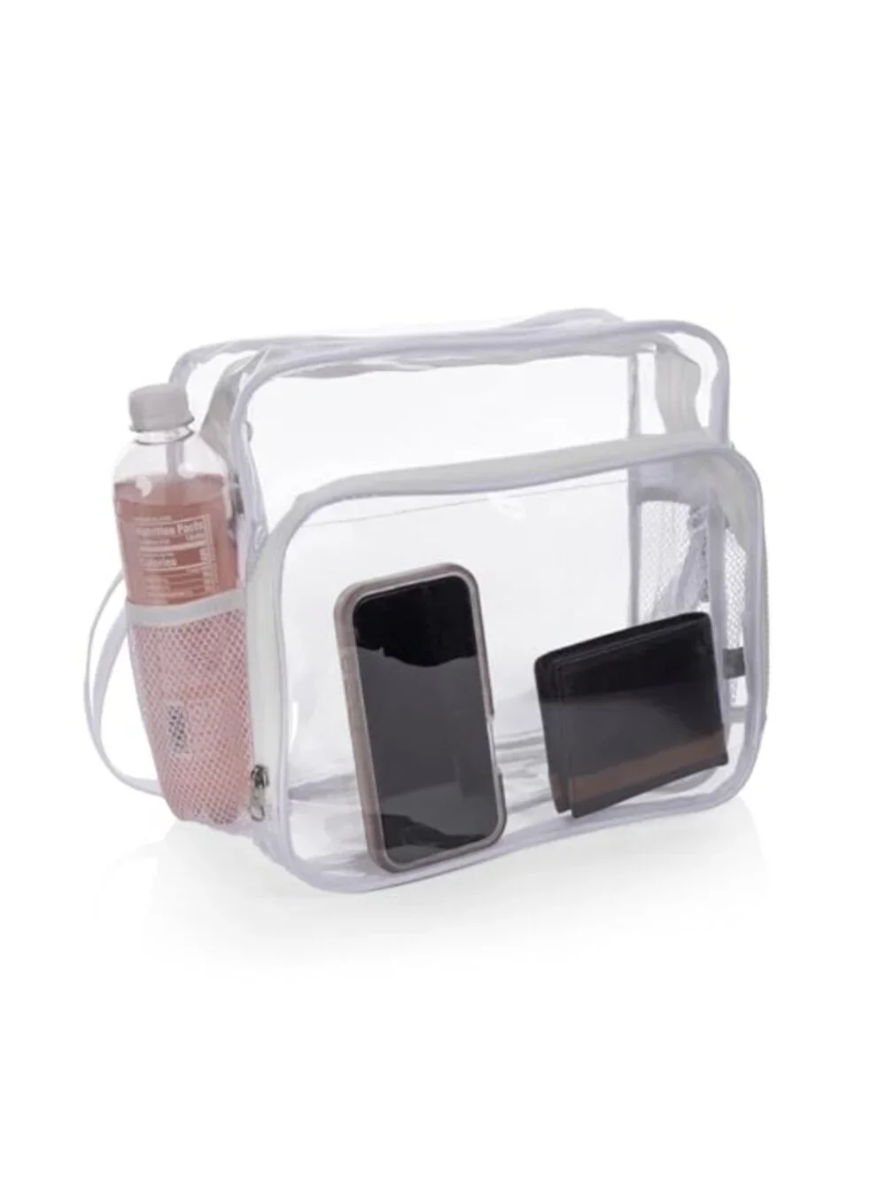 Clear Stadium Tote Bag, Heavy Duty Transparent Crossbody for Concerts &